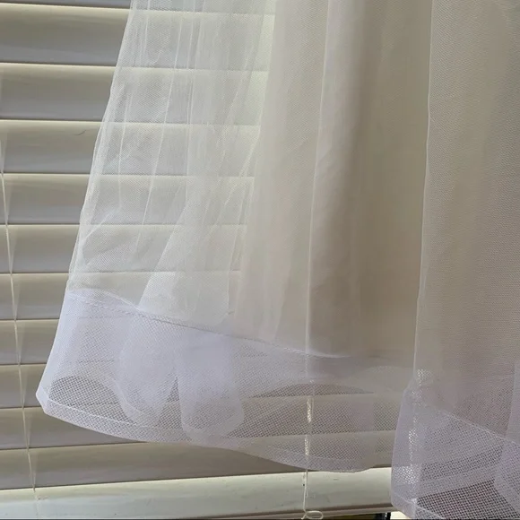 FASHION NOVA White tulle maxi wedding dress, NWT - Picture 9 of 11